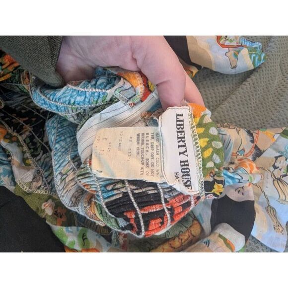 Vintage Liberty House Women's Small Japanese Samurai Geisha Print Maxi Dress 70s - Picture 5 of 7
